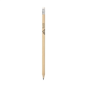 Crayon de bois taillé (HB) avec gomme 6