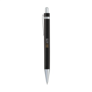 Stylo à encre bleue avec clip en acier mat 10