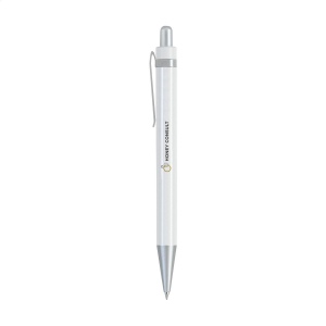 Stylo à encre bleue avec clip en acier mat 13