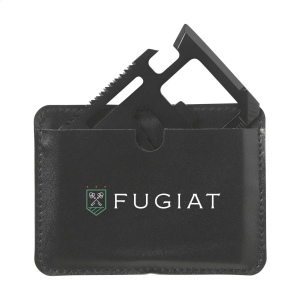 Outil multi-usage en acier inoxydable format carte de crédit avec 11 fonctions 2