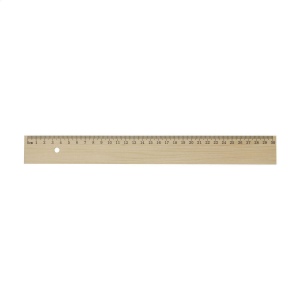Règle (30 cm) en bois de tilleul, avec bande en métal incorporée 4