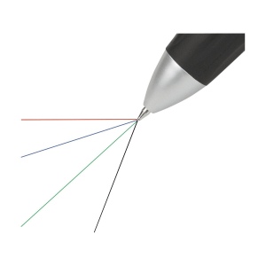Stylo 4 couleurs avec embout antidérapant en caoutchouc 8