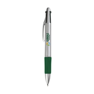 Stylo 4 couleurs avec embout antidérapant en caoutchouc 6