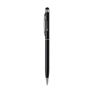 Stylo en métal à encre bleue avec embout/pointeur en caoutchouc pour écrans tactiles (comme iPhone/iPad), accents brillants et système à cliquet rotatif 7