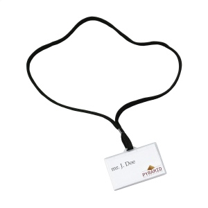 Porte-carte transparent avec cordelette (90 cm)
