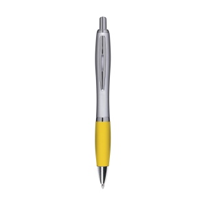 Stylo à encre bleue avec embout coloré antidérapant et clip en métal 12