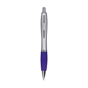 Stylo à encre bleue avec embout coloré antidérapant et clip en métal 15
