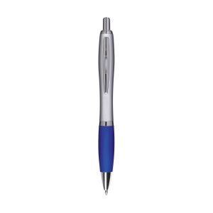 Stylo à encre bleue avec embout coloré antidérapant et clip en métal 16