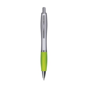 Stylo à encre bleue avec embout coloré antidérapant et clip en métal 17