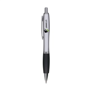 Stylo à encre bleue avec embout coloré antidérapant et clip en métal 9