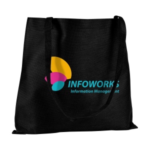 Sac shopping avec de longues anses en non-tissé (80 g/m²) : fibres synthétiques très légères mais solides 10