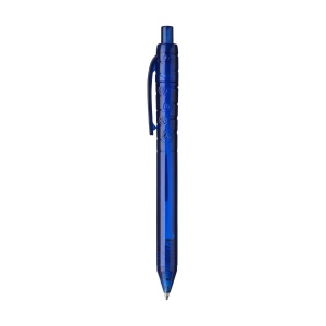 Stylo à bille à encre bleue avec un corps transparant, fabriqué en PET 100% recyclé 8