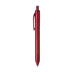 Stylo à bille à encre bleue avec un corps transparant, fabriqué en PET 100% recyclé 9