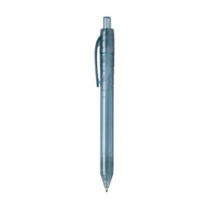 Stylo à bille à encre bleue avec un corps transparant, fabriqué en PET 100% recyclé 11