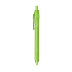 Stylo à bille à encre bleue avec un corps transparant, fabriqué en PET 100% recyclé 12