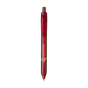 Stylo à bille à encre bleue avec un corps transparant, fabriqué en PET 100% recyclé 3