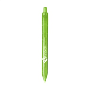 Stylo à bille à encre bleue avec un corps transparant, fabriqué en PET 100% recyclé 6
