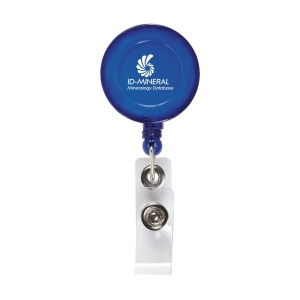 Porte-badge avec clip en métal, cordelette en nylon enroulable et clip du badge avec bouton pression 3
