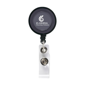 Porte-badge avec clip en métal, cordelette en nylon enroulable et clip du badge avec bouton pression 6