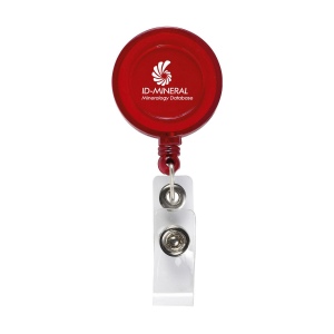 Porte-badge avec clip en métal, cordelette en nylon enroulable et clip du badge avec bouton pression 4