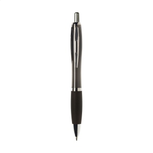 Stylo à encre bleue ou noire avec corps coloré translucide, embout antidérapant et clip en métal 14