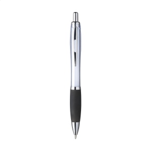 Stylo à encre bleue ou noire avec corps coloré translucide, embout antidérapant et clip en métal 20