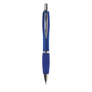 Stylo à encre bleue ou noire avec corps coloré translucide, embout antidérapant et clip en métal 22