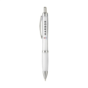 Stylo à encre bleue ou noire avec corps coloré translucide, embout antidérapant et clip en métal 3
