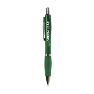 Stylo à encre bleue ou noire avec corps coloré translucide, embout antidérapant et clip en métal 7