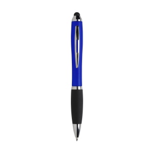 Stylo à encre bleue avec corps d'aspect métallique, embout antidérapant en caoutchouc, accents brillants, clip en métal, embout/pointeur pour écrans tactiles (comme iPhone/iPad) 7