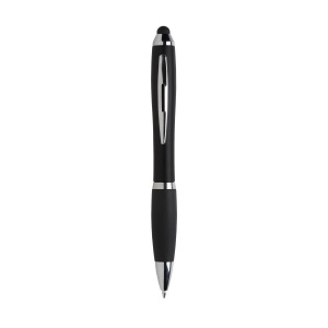 Stylo à encre bleue avec corps d'aspect métallique, embout antidérapant en caoutchouc, accents brillants, clip en métal, embout/pointeur pour écrans tactiles (comme iPhone/iPad) 8