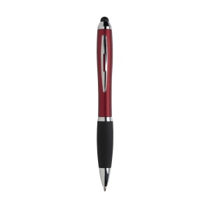 Stylo à encre bleue avec corps d'aspect métallique, embout antidérapant en caoutchouc, accents brillants, clip en métal, embout/pointeur pour écrans tactiles (comme iPhone/iPad) 10