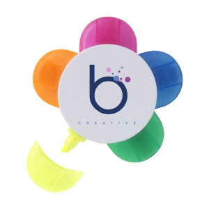 Marqueur en forme de fleur avec 5 couleurs fluorescentes différentes 3