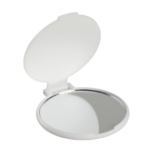 Miroir dans un support en matière synthétique avec couvercle de protection 5