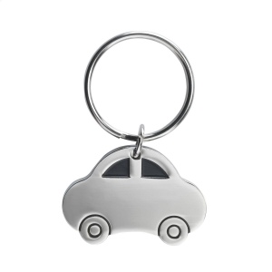 Porte-clés en forme de voiture en métal avec anneau à clés solide 3