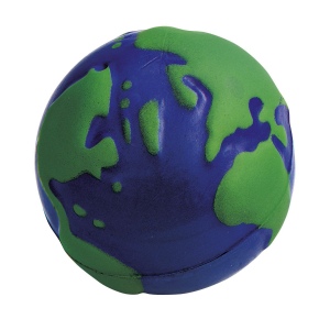 Balle anti-stress en forme de globe en matière douce 2