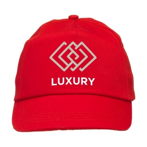 Casquette baseball en 100% coton avec visière préformée et fermeture réglable par bande auto-agrippante 21