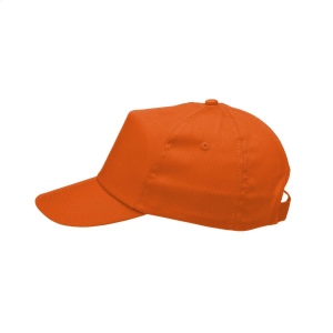 Casquette baseball en 100% coton avec visière préformée et fermeture réglable par bande auto-agrippante 32