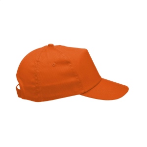 Casquette baseball en 100% coton avec visière préformée et fermeture réglable par bande auto-agrippante 42