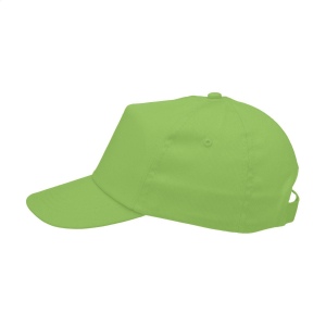 Casquette baseball en 100% coton avec visière préformée et fermeture réglable par bande auto-agrippante 46