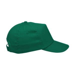 Casquette baseball en 100% coton avec visière préformée et fermeture réglable par bande auto-agrippante 47