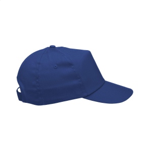 Casquette baseball en 100% coton avec visière préformée et fermeture réglable par bande auto-agrippante 48