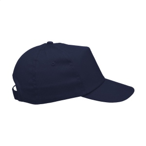 Casquette baseball en 100% coton avec visière préformée et fermeture réglable par bande auto-agrippante 49