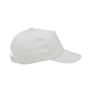 Casquette baseball en 100% coton avec visière préformée et fermeture réglable par bande auto-agrippante 50