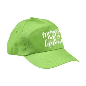 Casquette baseball en 100% coton avec visière préformée et fermeture réglable par bande auto-agrippante 16