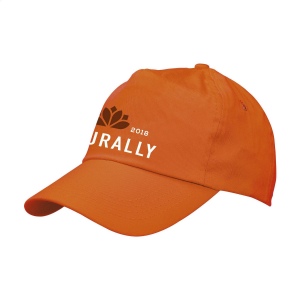 Casquette baseball en 100% coton avec visière préformée et fermeture réglable par bande auto-agrippante 2
