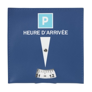 Disque de stationnement en matière synthétique bleue 2