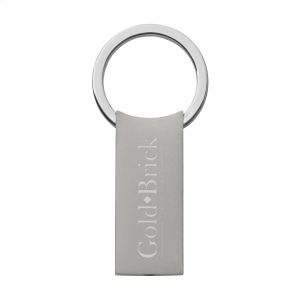 Porte-clés en métal mat avec anneau solide et système à cliquet pratique 2