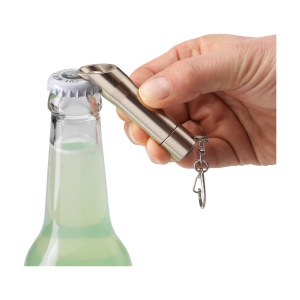 Porte-clés lampe torche en aluminium avec 3 lampes LED à forte lumière blanche et décapsuleur 18