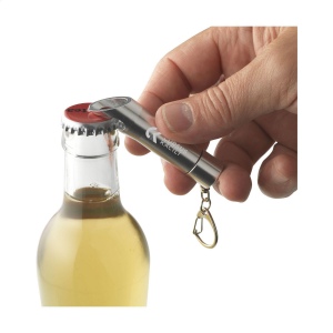 Porte-clés lampe torche en aluminium avec 3 lampes LED à forte lumière blanche et décapsuleur 19
